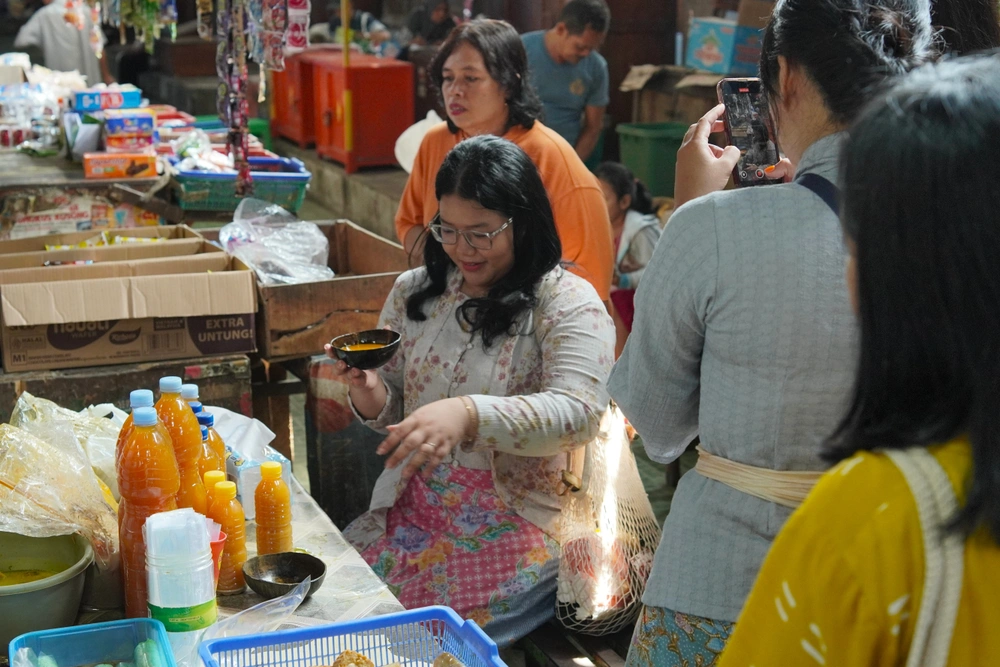 Menikmati jamu tradisional di Pasar Gede Kotagede